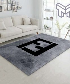 Fendi rectangle rug bedroom rug christmas gift us decor