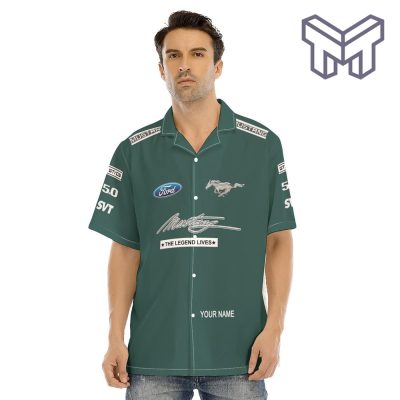 Ford Mustang Apparel, Ford Mustang Custom Hawaiian Shirt 