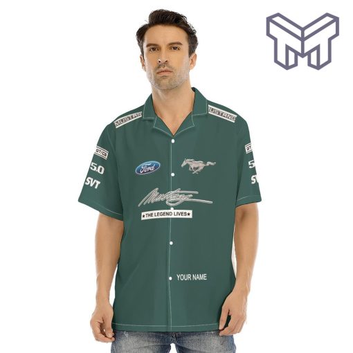 Ford Mustang Apparel, Ford Mustang Custom Hawaiian Shirt