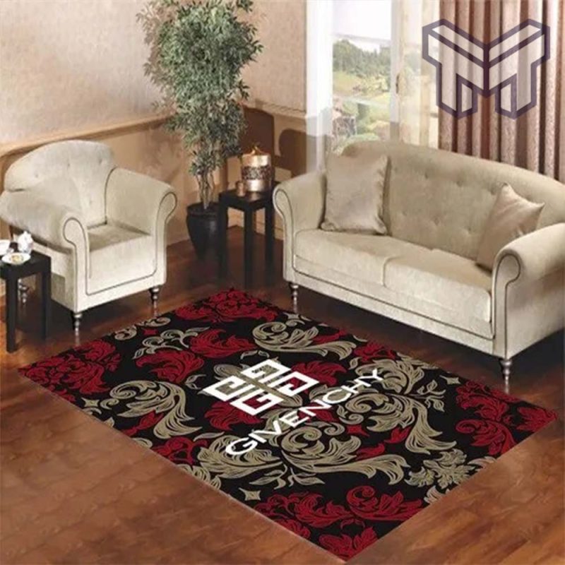 Givenchy wallpaper logo living room rug carpet rugs - Muranotex Store