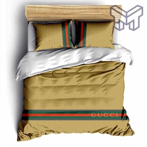 Gucci Bedding Set, Gucci Luxury Fashion Brand Bedding Set