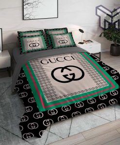 Gucci Bedding Set, Gucci New Luxury Brand High End Premium Bedding Set Home Decor