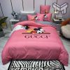 Gucci Bedding Set, Gucci Pinky Mickey New Hot Logo Luxury Brand High-End Bedding Set Home Decor