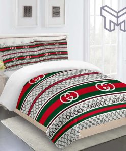 Gucci Bedding Set, Gucci Premium Fashion Limited Luxury Brand Bedding Set Home Decor