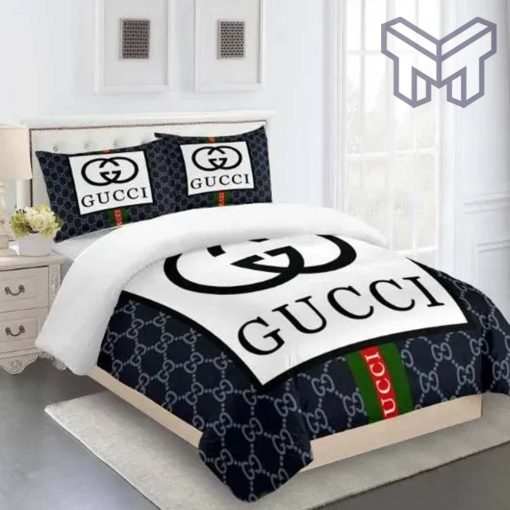 Gucci Bedding Set, Gucci Premium Luxury Brand Fashion Limited Bedding Set Home Decor