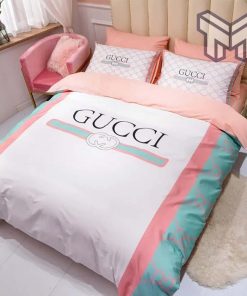 Gucci Bedding Set, Gucci Printed Bedding Sets Quilt Sets Duvet Cover Luxury Brand Bedding Decor