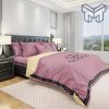 Gucci Bedding Set, Gucci Purple Luxury Brand Bedding Set Duvet Cover Home Decor