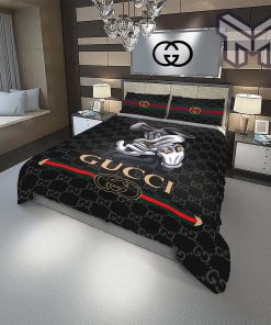 Gucci Bedding Set, Gucci Rabiit Luxury Fashion Brand Bedding Set