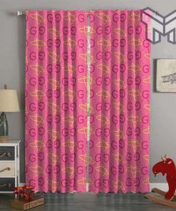Gucci Pink Window Curtains Living Room And Bedroom Decor Home Decor