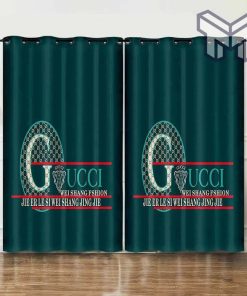 Gucci Window Curtains, 3D Printed Living Room And Bedroom Decor Home Decor