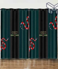 Gucci Window Curtains 3D Printed Living Room And Bedroom Decor Home Decor