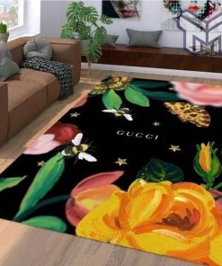 Gucci bee luxury area rug for living room bedroom carpet home decorations mat