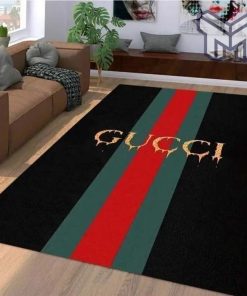 Gucci black and red luxury area rug for living room bedroom carpet home decorations mat