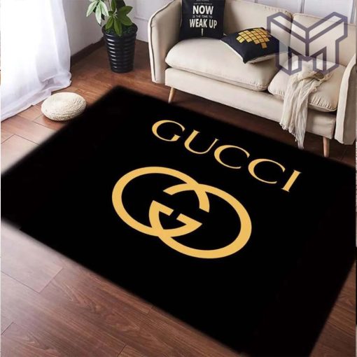 Gucci black luxury area rug for living room bedroom carpet home decorations mat