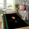 Gucci black luxury area rug for living room bedroom carpet home decorations mat type01