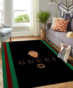 Gucci black luxury area rug for living room bedroom carpet home decorations mat type01