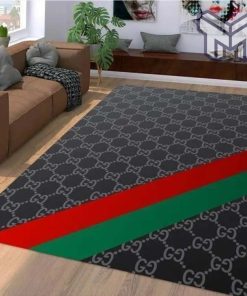 Gucci black luxury area rug for living room bedroom carpet home decorations mat type02