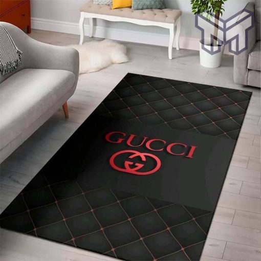 Gucci black luxury area rug for living room bedroom carpet home decorations mat type04