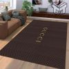 Gucci brown luxury area rug for living room bedroom carpet home decorations mat type 1