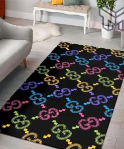 Gucci colorful luxury area rug for living room bedroom carpet home decorations mat type 3