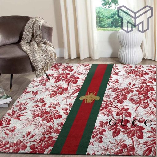 Gucci flower bee luxury area rug for living room bedroom carpet home decorations mat