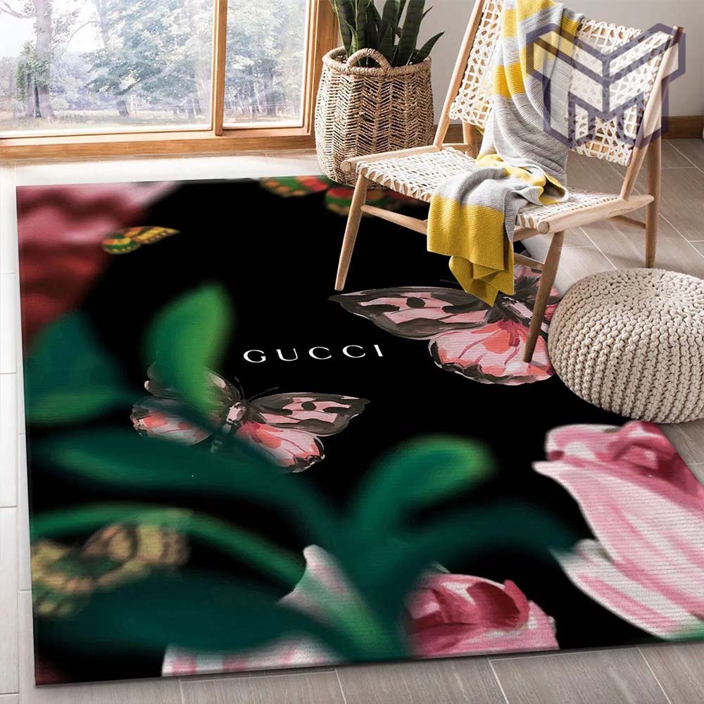 Gucci flower luxury area rug for living room bedroom carpet home decorations mat type 2