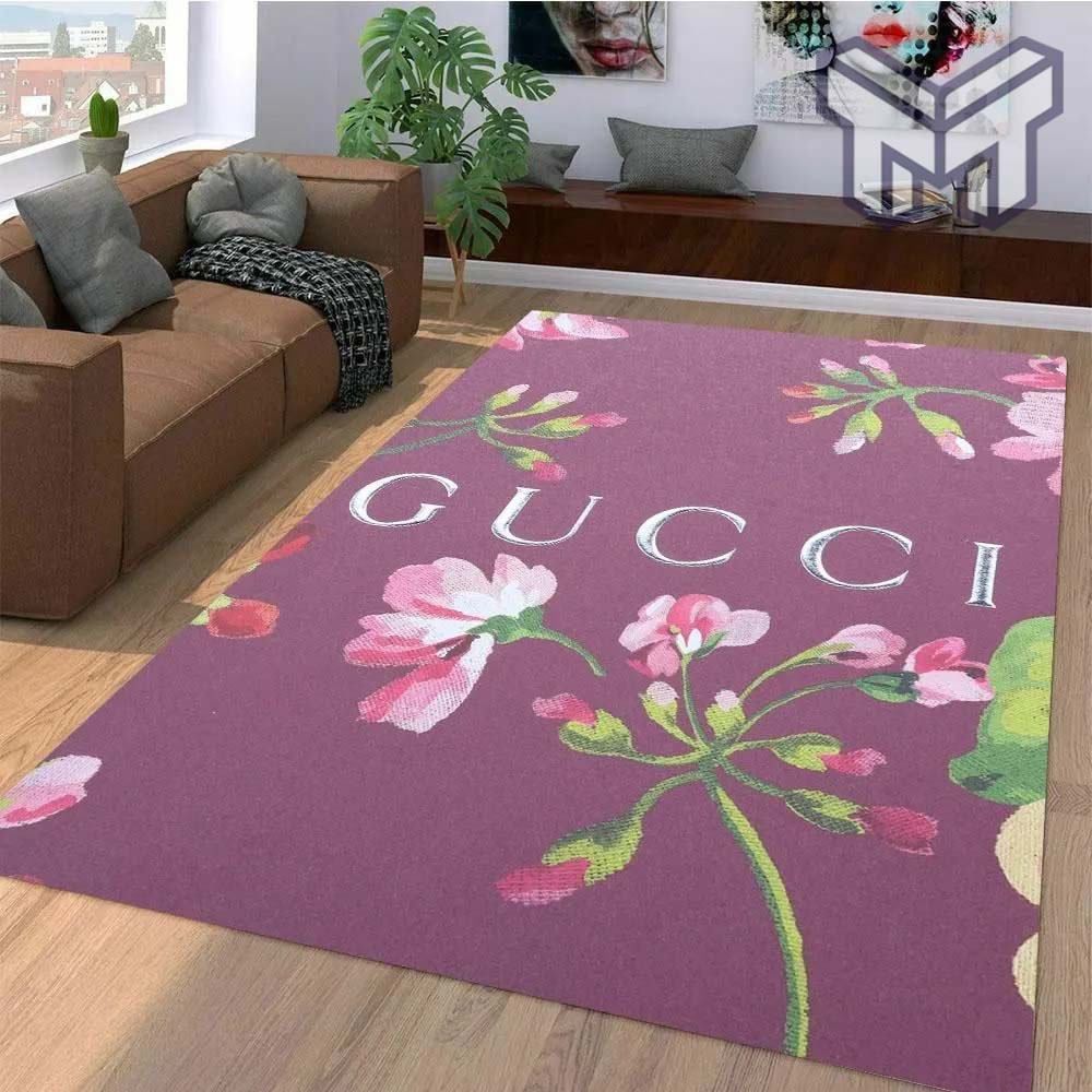 Gucci flower luxury area rug for living room bedroom carpet home decorations mat type 3