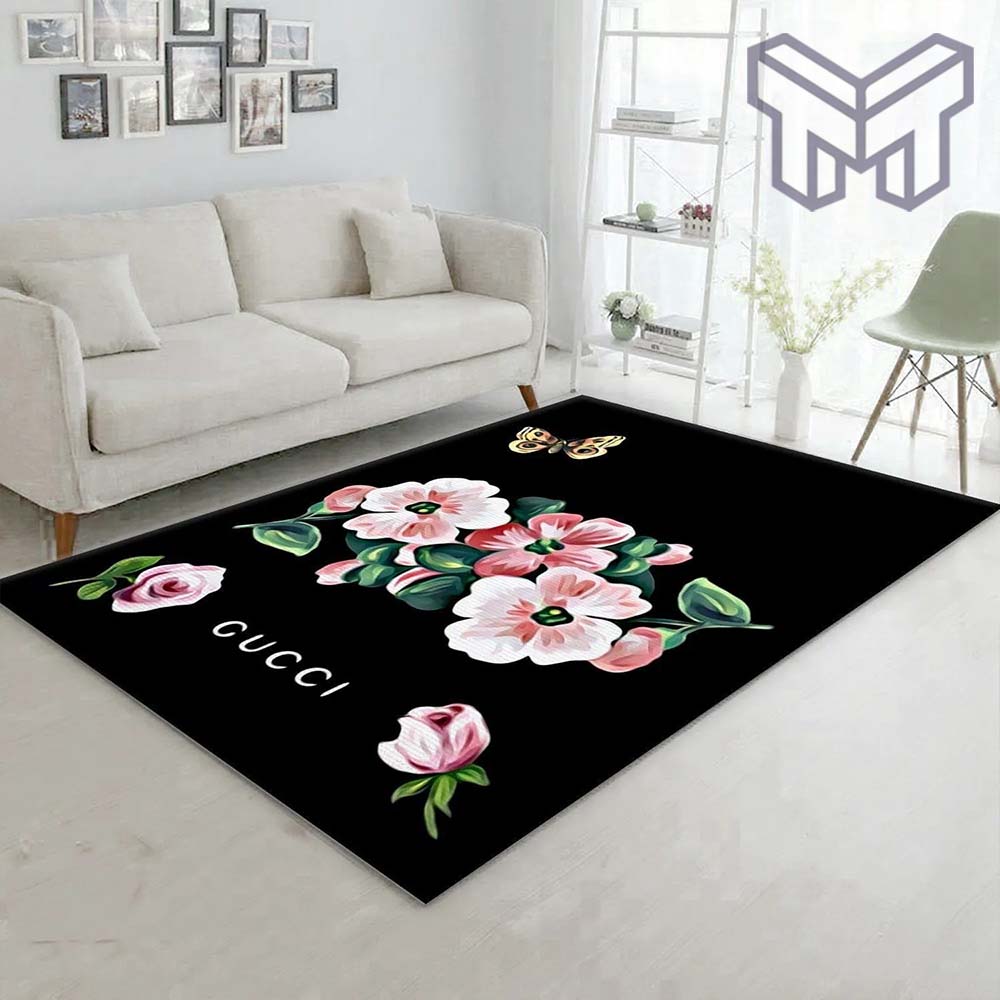 Gucci flower luxury area rug for living room bedroom carpet home decorations mat type 4