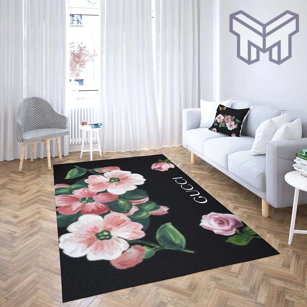 Gucci flower luxury area rug for living room bedroom carpet home decorations mat type 5