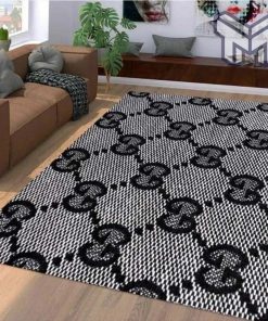 Gucci grey luxury area rug for living room bedroom carpet home decorations mat type 1