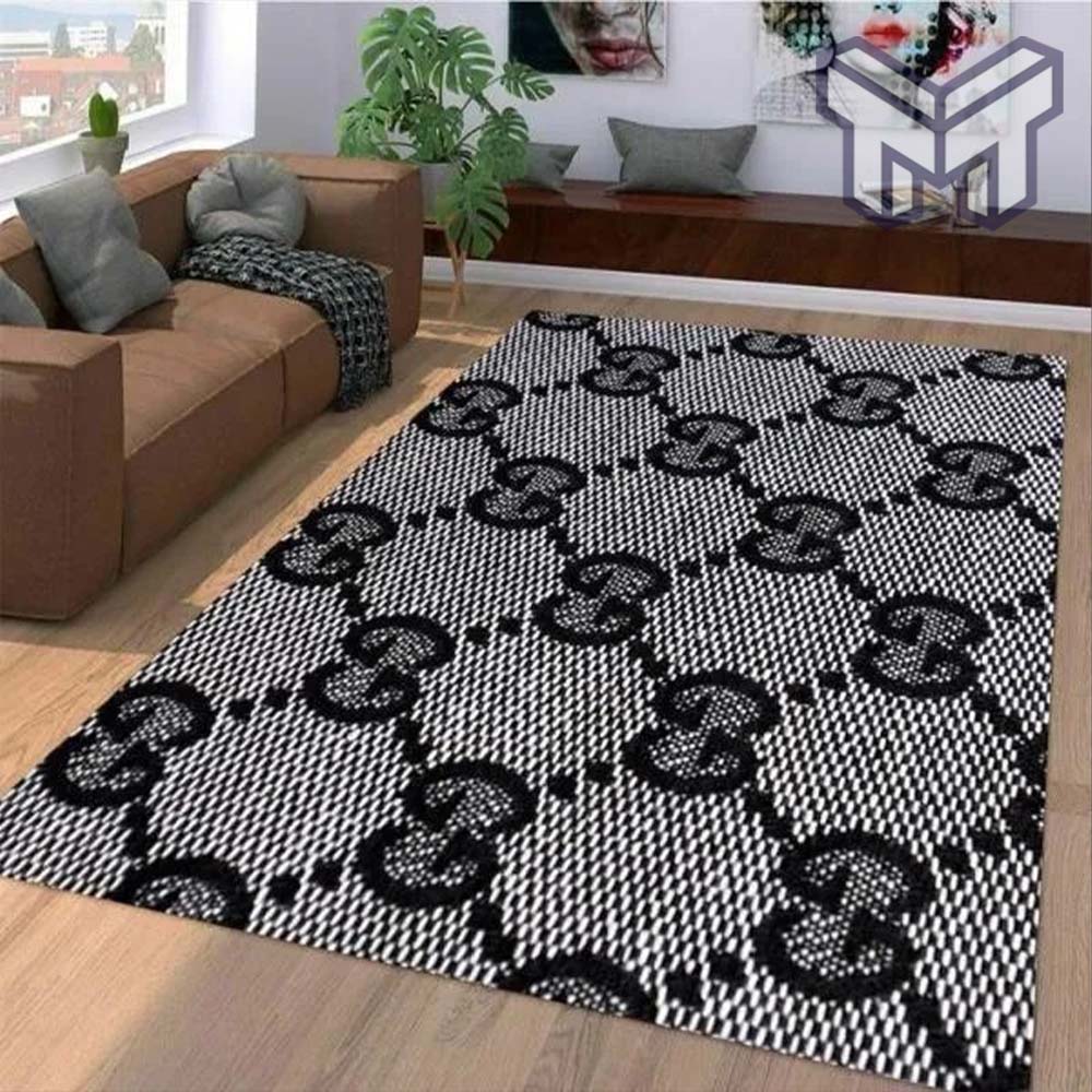 Gucci grey luxury area rug for living room bedroom carpet home decorations mat type 1
