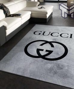 Gucci grey luxury area rug for living room bedroom carpet home decorations mat type 2