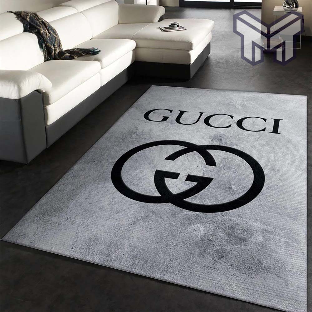 Gucci grey luxury area rug for living room bedroom carpet home decorations mat type 2