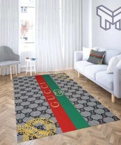 Gucci grey luxury area rug for living room bedroom carpet home decorations mat type 4