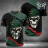 Gucci skull baseball jersey shirt luxury clothing clothes sport for men women hot 2023