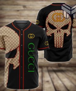 Gucci skull baseball jersey shirt luxury clothing clothes sport outfit for men women hot 2023