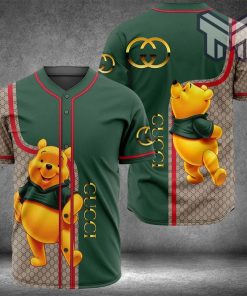 Gucci winnie the pooh baseball jersey shirt luxury clothing clothes sport for men women hot 2023