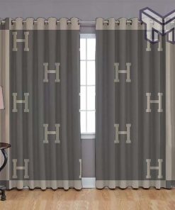 Hermes Grey Window Curtain Luxury Fashion Premium Home Decor