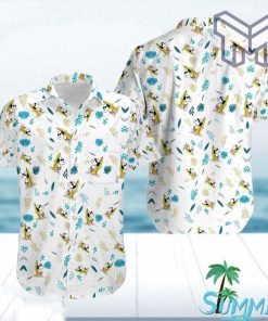 Island Snoopy Summer Aloha Hawaiian Graphic Print Short Sleeve Hawaiian Casual Shirt