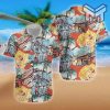 Jim Carrey In Ace Ventura Hawaiian Graphic Print Short Sleeve Hawaiian Shirt