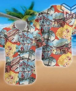 Jim Carrey In Ace Ventura Hawaiian Graphic Print Short Sleeve Hawaiian Shirt