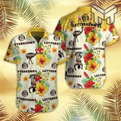 Letterkenny Hawaiian Graphic Print Short Sleeve Hawaiian Casual Shirt