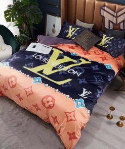 Louis Vuiton Paris Logo Luxury Brand Bedding Set Home Decor