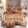 Louis Vuitton Amazing Logo Brand Bedding Set Bedspread Duvet Cover Set Home Decor