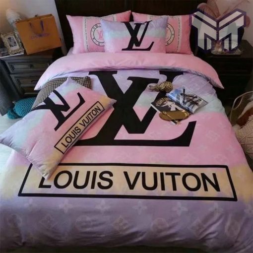 Louis Vuitton Bedding Set, Louis Vuitton Amazing Bedding Set, Bedspread, Duvet Cover Set, Home Decor