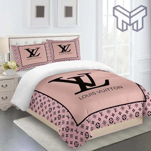 Louis Vuitton Bedding Set, Louis Vuitton Fashion Logo Bedding Set Home Decor