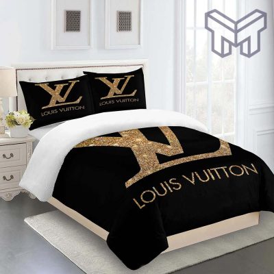 Louis Vuitton Bedding Set, Louis Vuitton Fashion Logo Limited Luxury Brand Bedding Set Home Decor 14