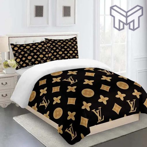 Louis Vuitton Bedding Set, Louis Vuitton Fashion Logo Limited Luxury Brand Bedding Set Home Decor 15