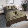 Louis Vuitton Bedding Set-Louis Vuitton Light Grey Bedding Set- Home Decor