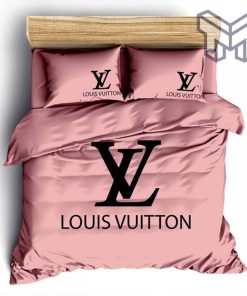 Louis Vuitton Bedding Set, Louis Vuitton Pinky Bedding Set, Duvet Cover, Bedspread, Home Decor